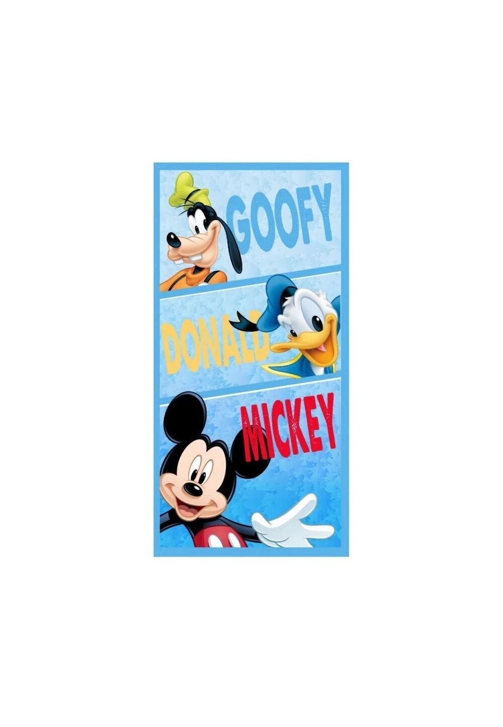 Prosop de plaja, Goofy, Donald, Mickey 140x70cm