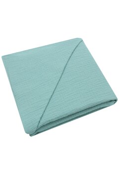 Prosop muselina, cu gluga, verde, 80 x 100 cm