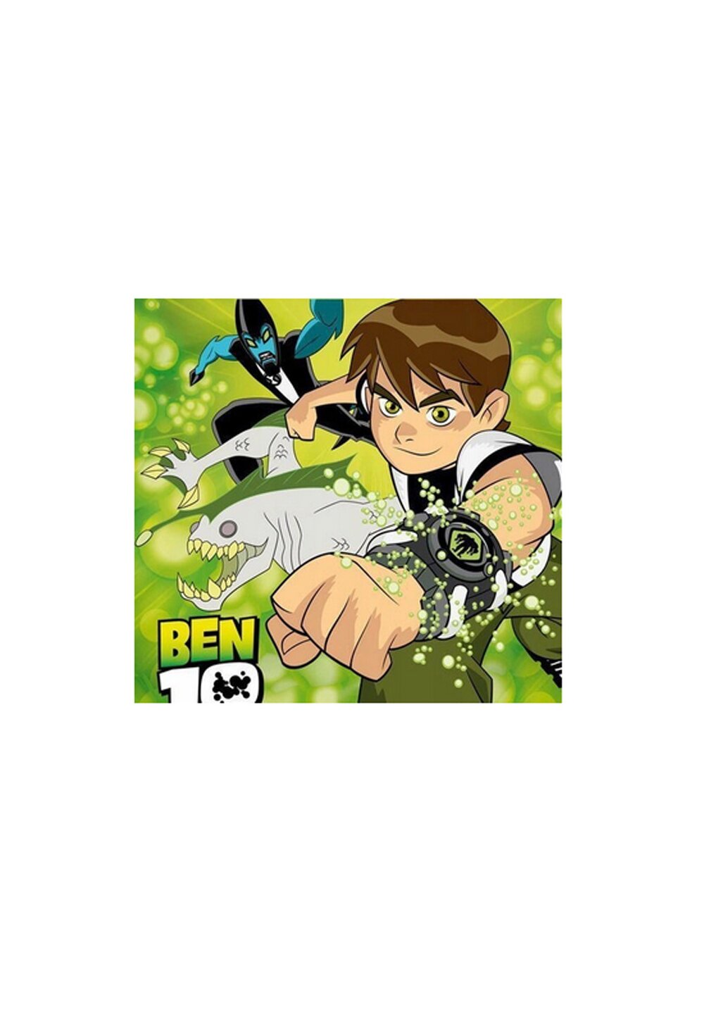 Prosopel magic, Ben 10 and dinosaurs, verde, 30x30cm