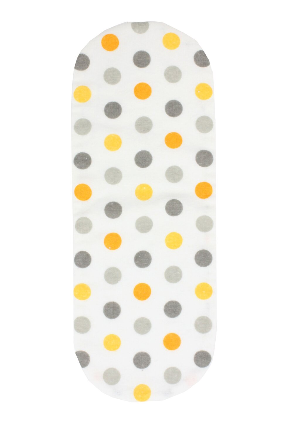 Protectie anti-regurgitare, alba cu buline colorate, 37x14cm
