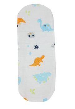 Protectie anti-regurgitare, muselina, Dinozauri, 37x14cm