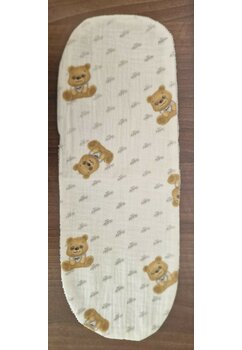 Protectie anti-regurgitare, muselina, Little bear, 37x14 cm