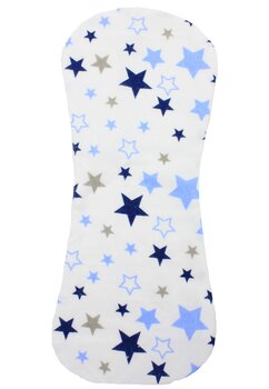 Protectie anti-regurgitare, stelute albastre si bluemarin, 45x19cm