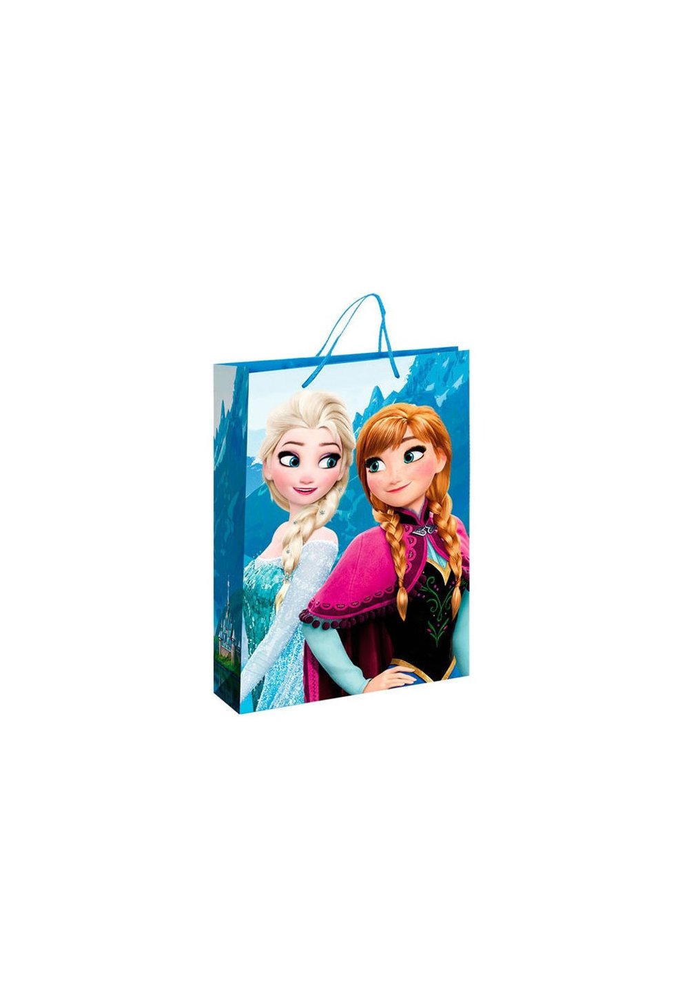 Punga cadou, mare, Anna si Elsa, albastra