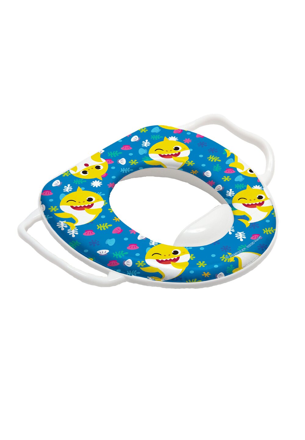 Reductor baie din plastic, Baby Shark, albastru