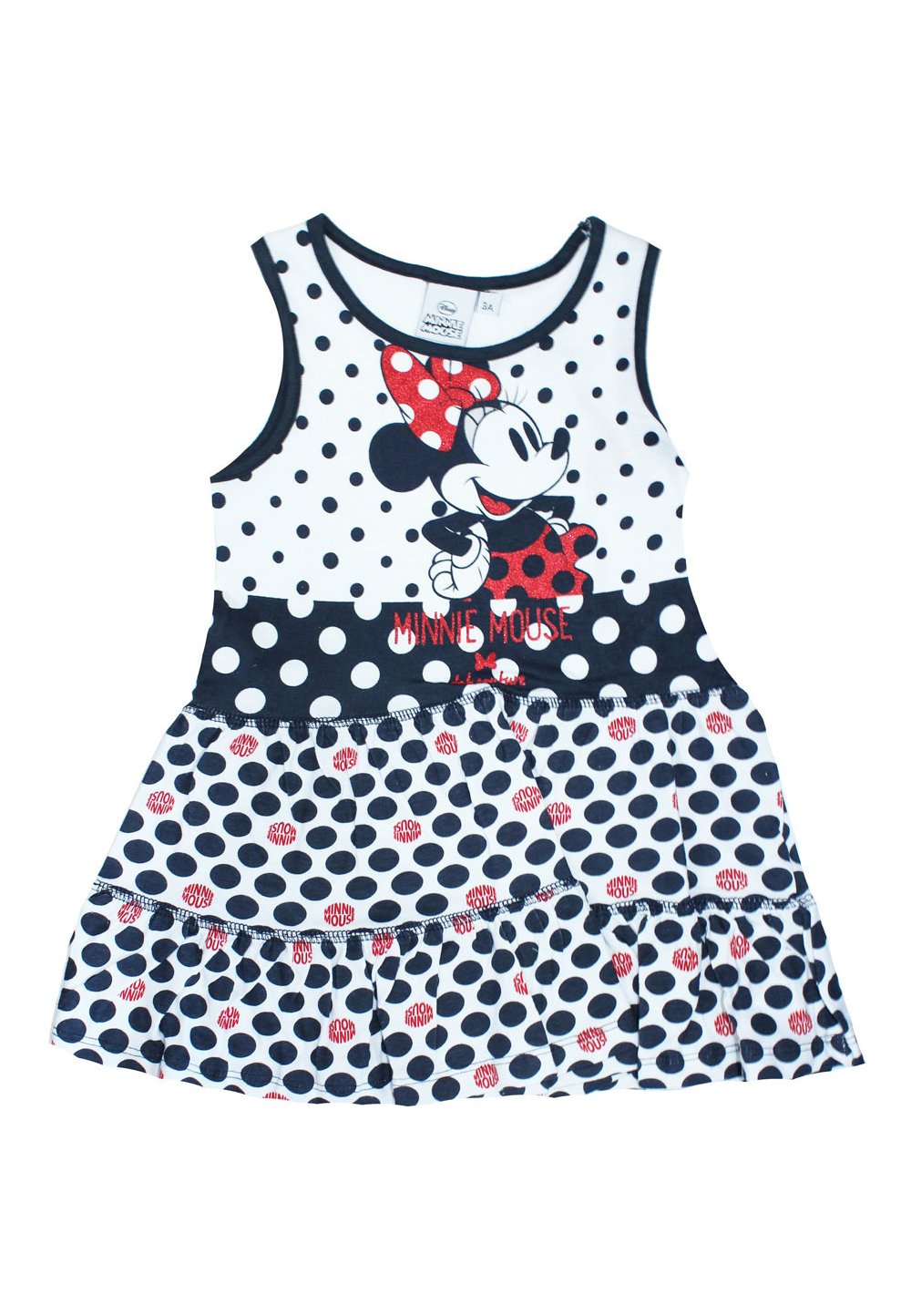 Rochie, bluemarin, cu buline bluemarin, Minnie Mouse