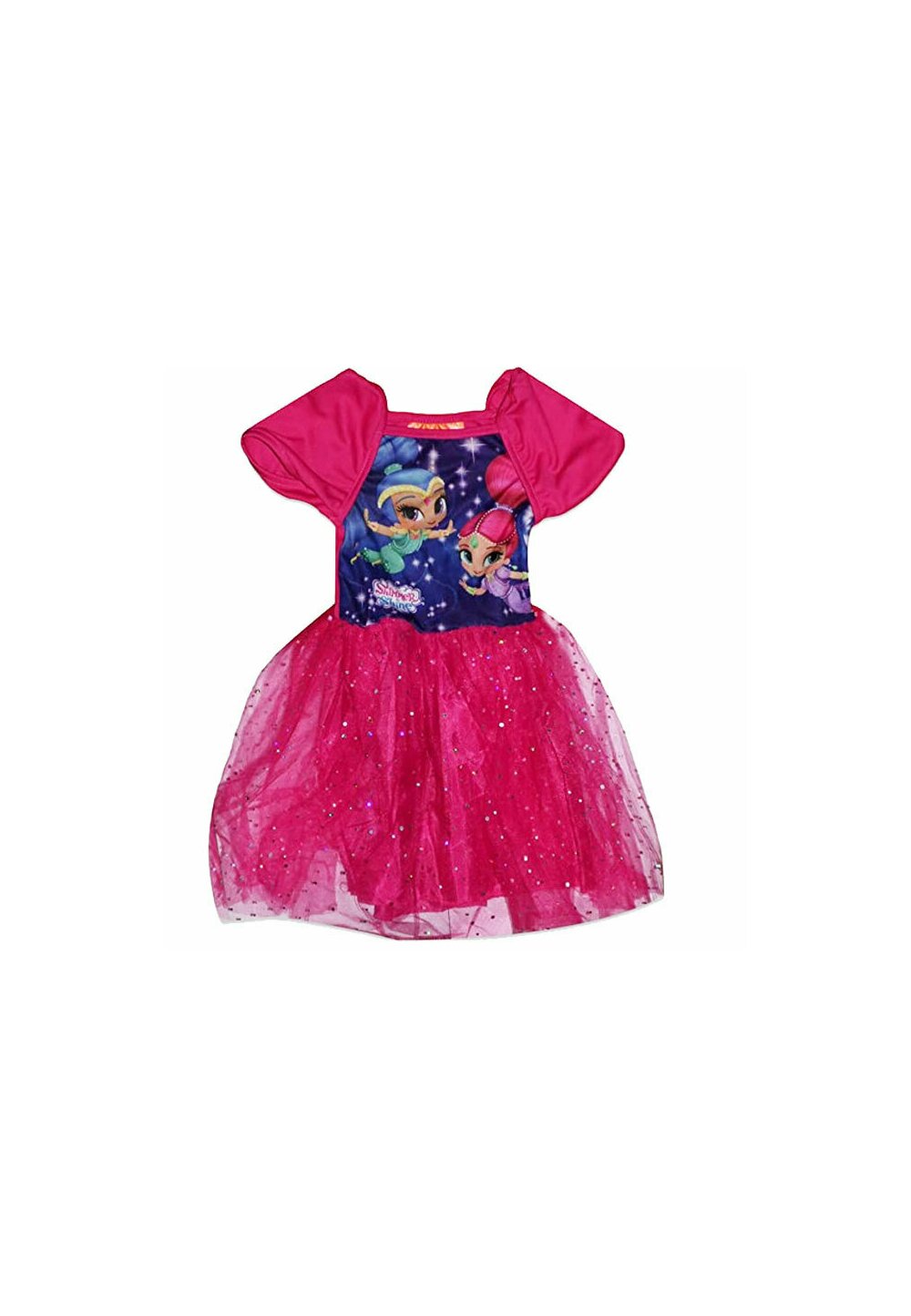Rochie tutu, Shimmer si Shine, roz inchis