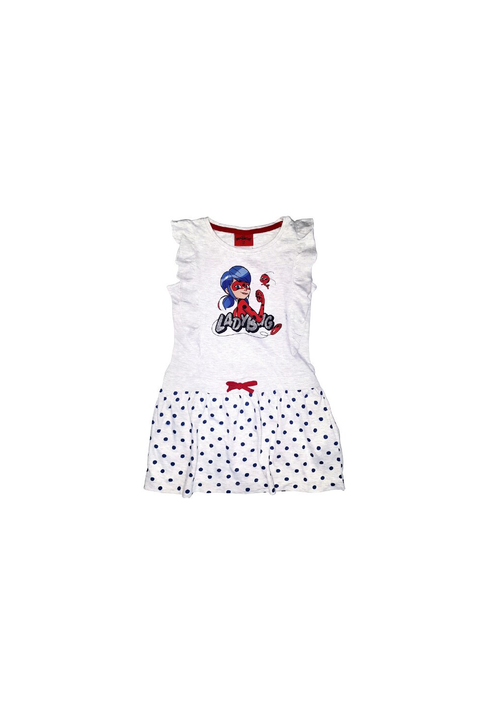 Rochie vara, Miraculos, gri cu buline