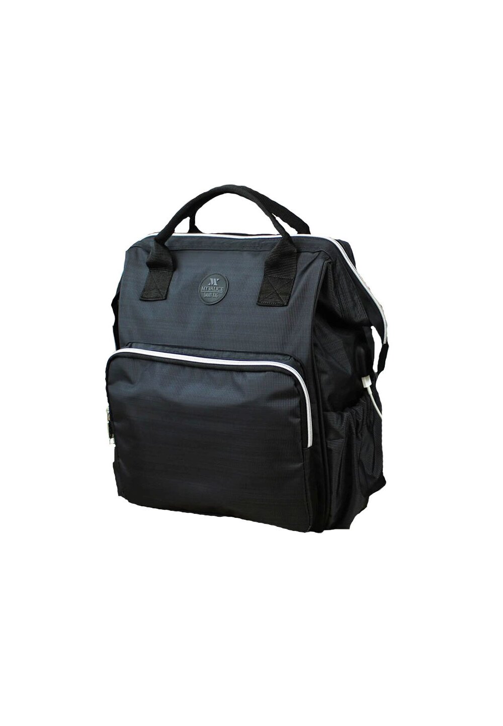Rucsac pentru mamici, cu mufa USB, Smart Bag, gri inchis