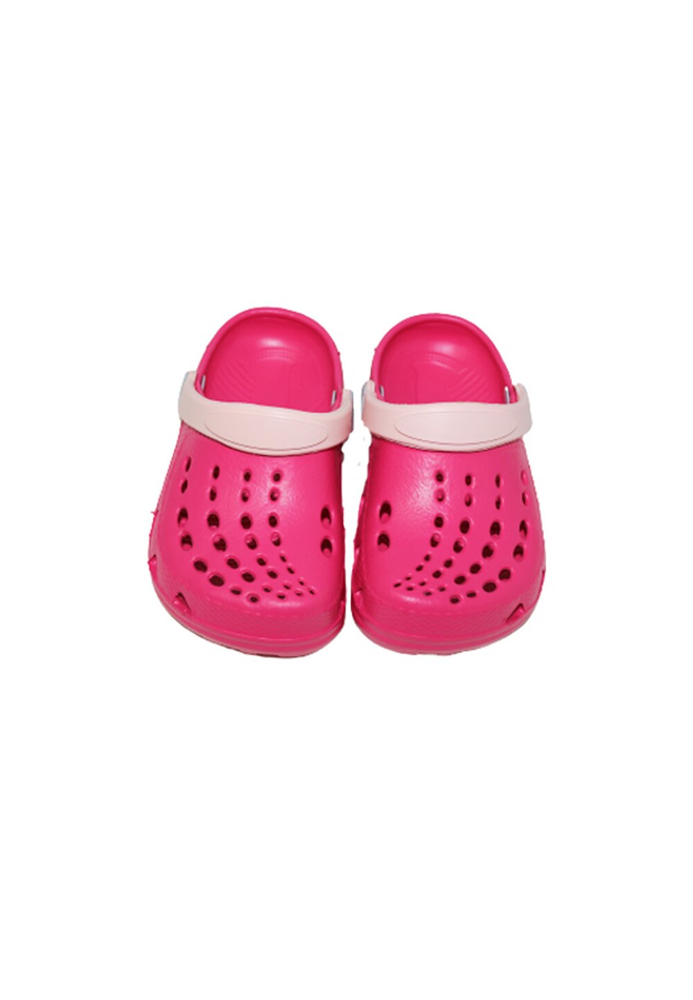 Saboti pentru plaja, roz fucsia cu roz deschis