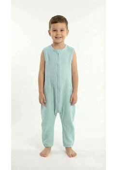 Sac de dormit, cu picioare, un strat, muselina, verde