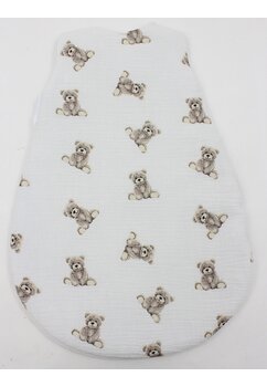 Sac de dormit, cu umplutura, muselina Martinel, alb