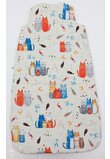 Sac de dormit, fara umplutura, Colorful cats, bumbac, multicolor