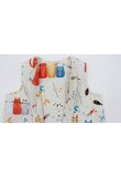 Sac de dormit, fara umplutura, Colorful cats, bumbac, multicolor
