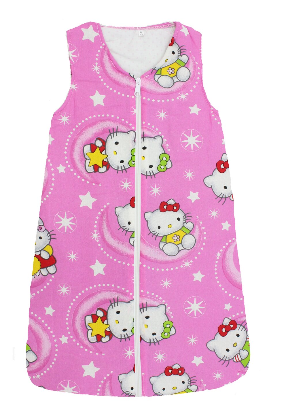 Sac de dormit vara Hello kitty roz inchis
