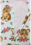 Sac de dormit, vara, muselina, Little tiger alb, doua straturi, multicolor