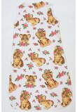 Sac de dormit, vara, muselina, Little tiger alb, doua straturi, multicolor