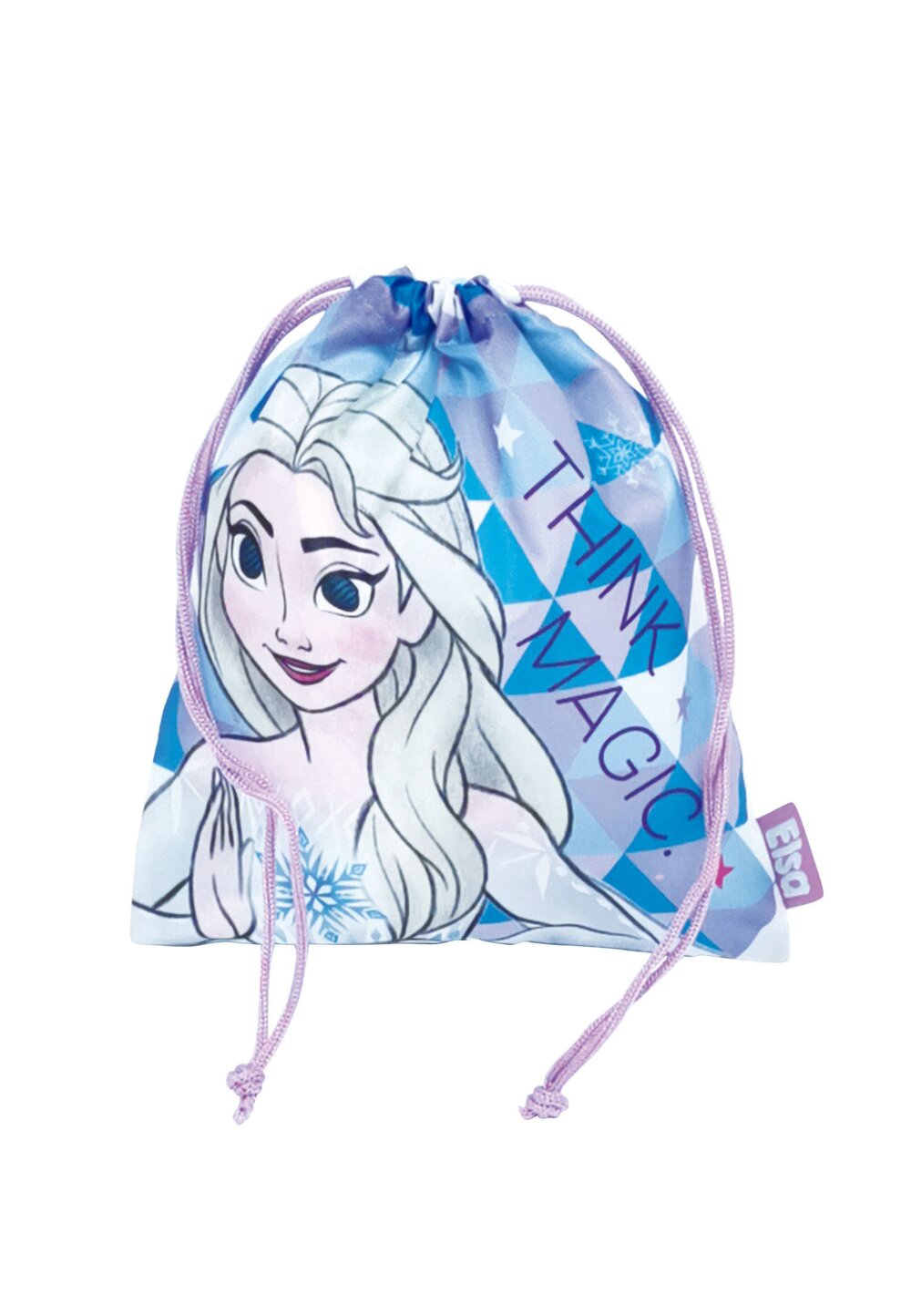 Sac poliester, Frozen, Think Magic, mov, 26 x 21cm