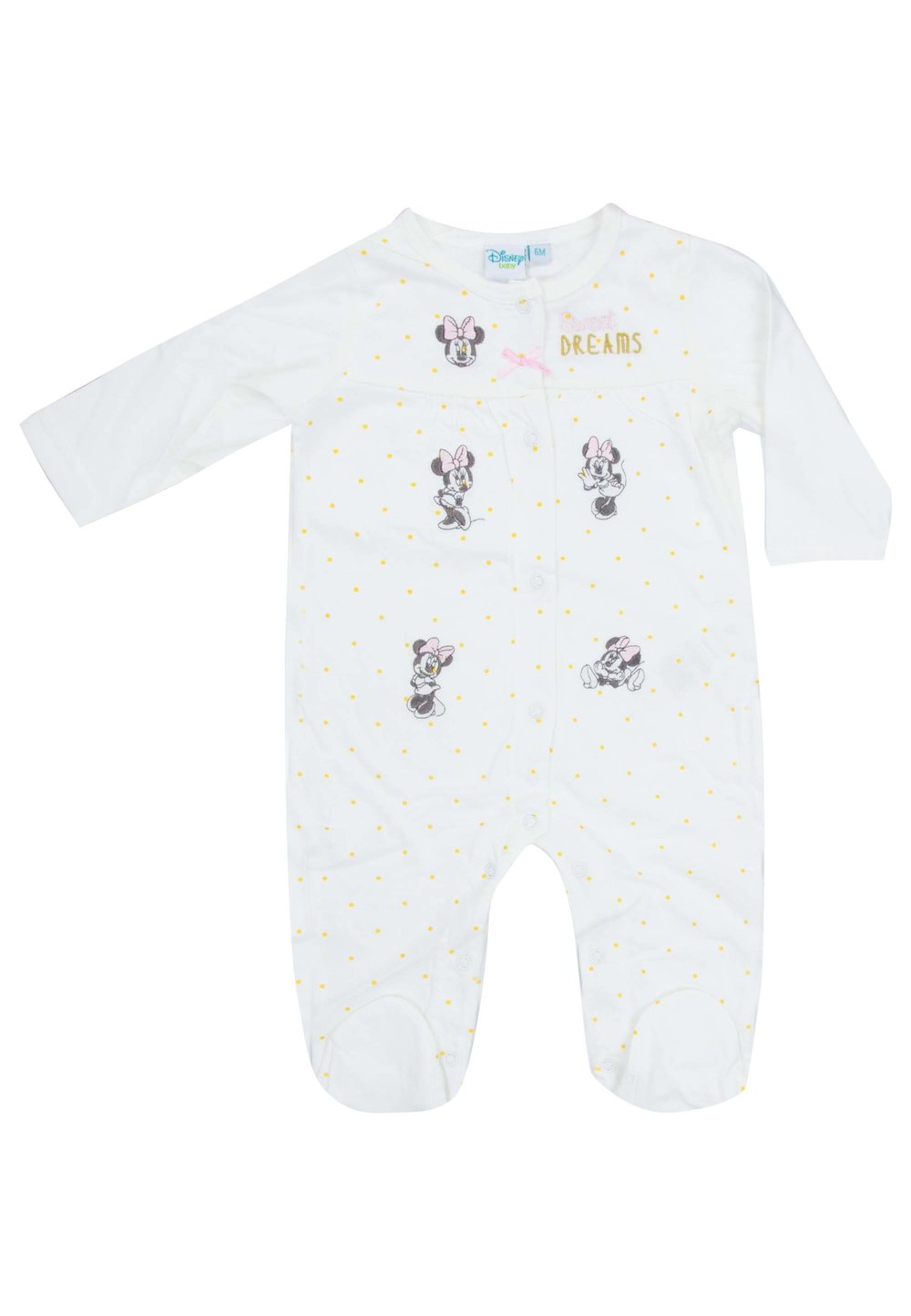 Salopeta alba cu buline, Minnie, Sweet dreams