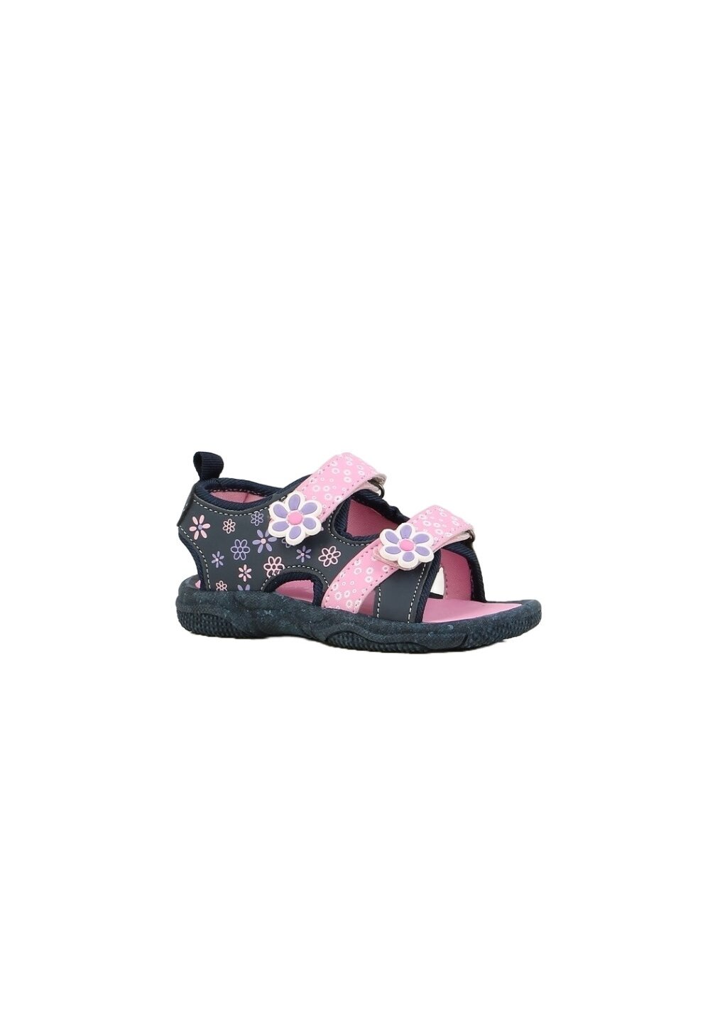 Sandale, bluemarin cu floricele roz