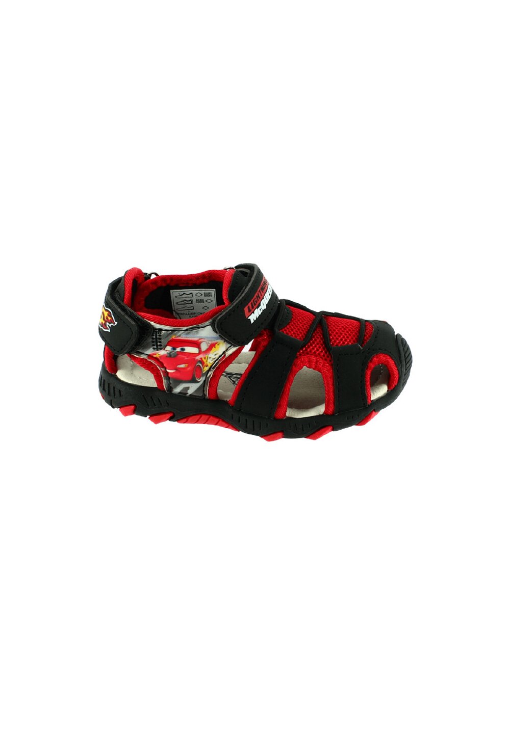 Sandale cu siret, McQueen 95, negru cu rosu