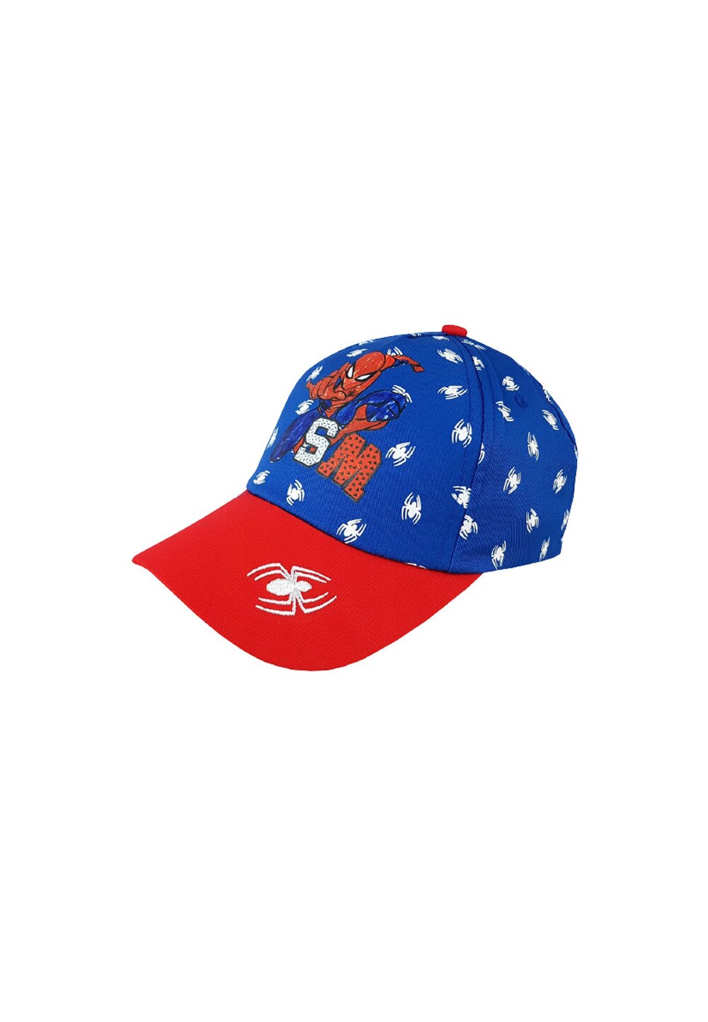 Sapca, Spider Man, SM, albastru cu rosu