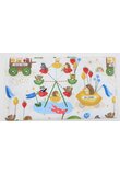 Scutec flanel bumbac, Welcome in the parc, multicolor, 80x70cm