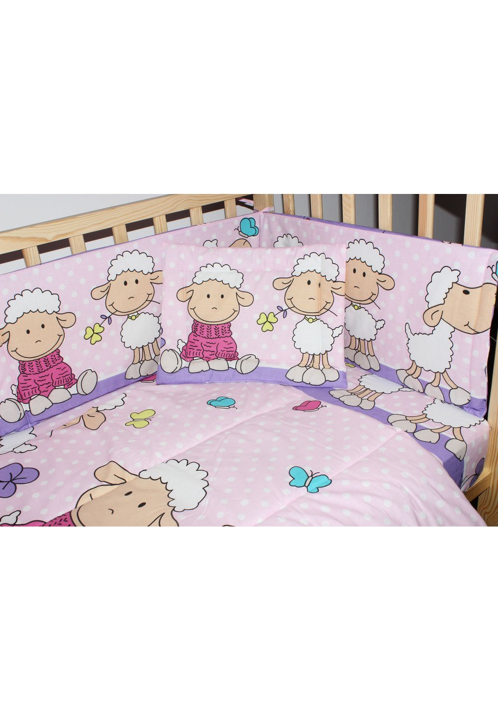 Set 2 aparatoare laterale 180 x 30 cm, oite mov