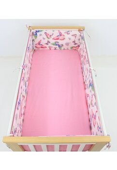 Set 2 aparatori, bumbac, Butterfly, verso roz, 120x60 cm, multicolor