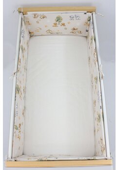 Set 2 aparatori, bumbac, catelusi, ivory, 120x60 cm