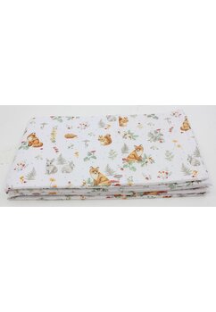 Set 2 aparatori, bumbac, Little fox, alb, 120x60 cm