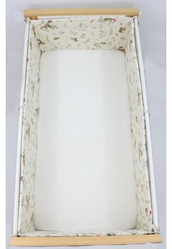 Set 2 aparatori, bumbac, Little fox, ivory, 120x60 cm