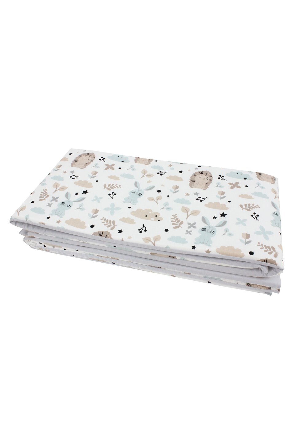 Set 2 aparatori, Prichindel, arici si iepuras,gri, 120x60cm
