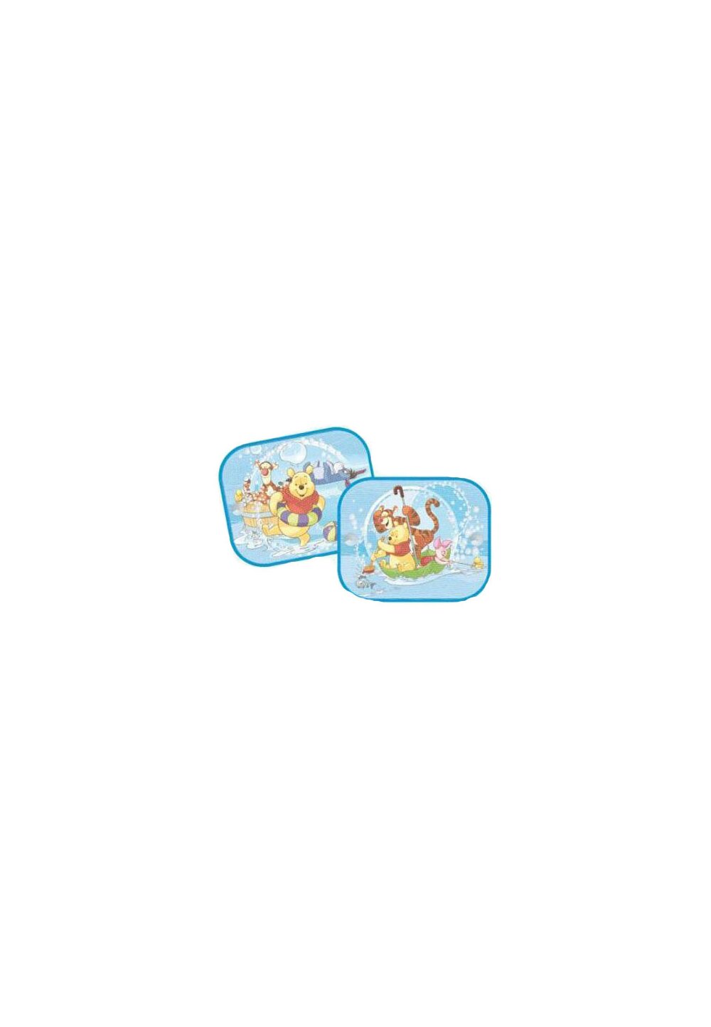 Set 2 Parasolare laterale, Winnie Puuh, albastre, 36 x 44 cm