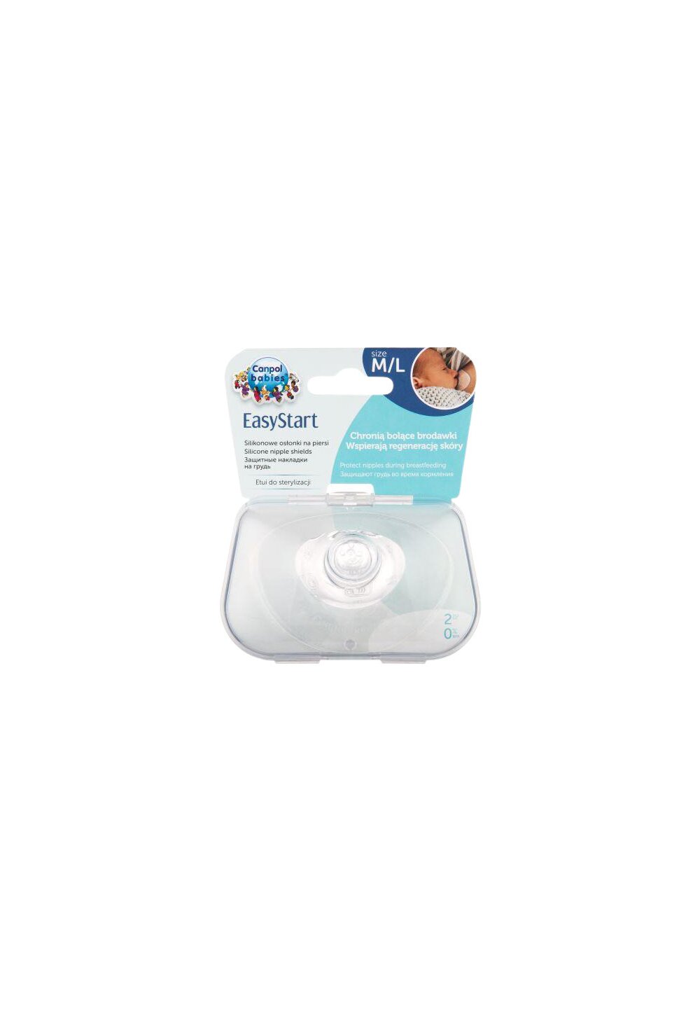 Set 2 protectii silicon pentru san, Canpol, marimea M/L