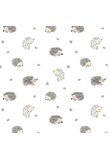 Set 2 scutece, muselina si finet, Ariciul Sonic, alb, 80 x 67 cm