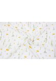Set 2 scutece, muselina si finet, Floricele galbene, 80 x 67 cm, alb