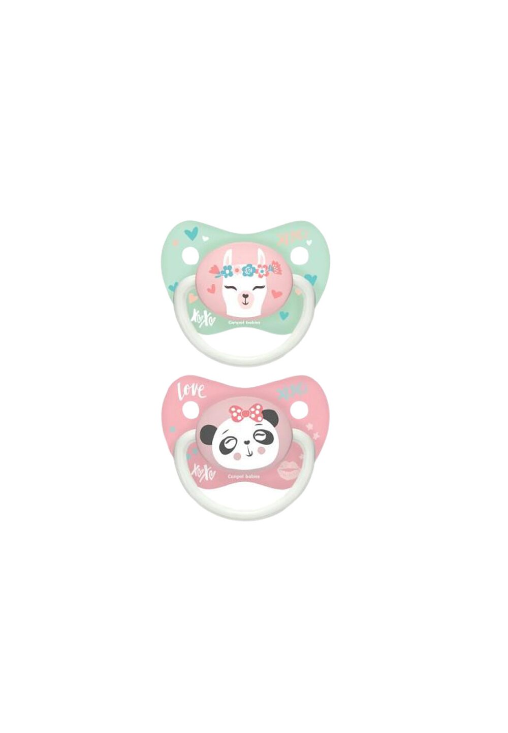 Set 2 suzete Canpol, Love XoXo, panda roz, +18 luni