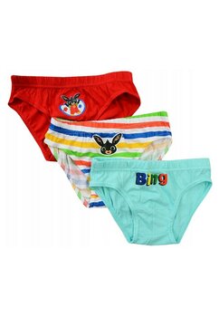 Set 3 perechi de chiloti, iepurasul Bing cu dungi, bumbac, multicolor