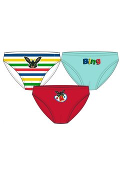Set 3 perechi de chiloti, iepurasul Bing cu dungi, bumbac, multicolor