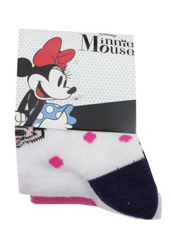 Set 3 perechi sosete, 70%bumbac, Adorabila Minnie, multicolor