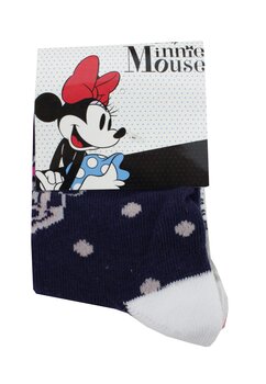 Set 3 perechi sosete, Adorabila Minnie cu buline, 70%bumbac, multicolor