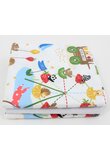 Set 3 scutece, flanel bumbac, Welcome in the parc, multicolor, 80x70cm