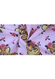 Set 3 scutece, Little tiger roz si Acadele, muselina si finet, bumbac, multicolor, 75x70cm