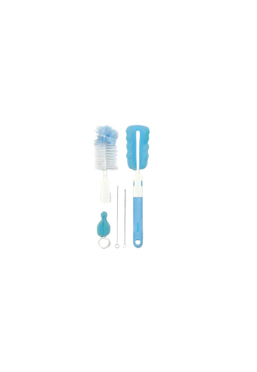 Set 5 perii pentru biberon si tetine, Baby Ono, albastre