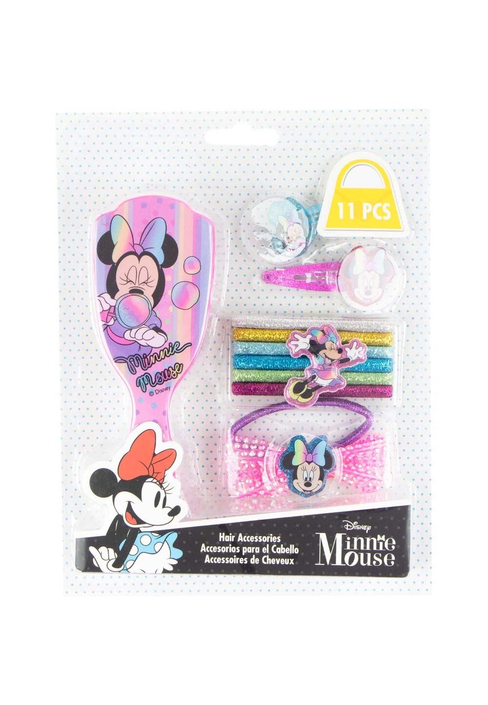 Set accesorii par, 11 piese, Minnie roz