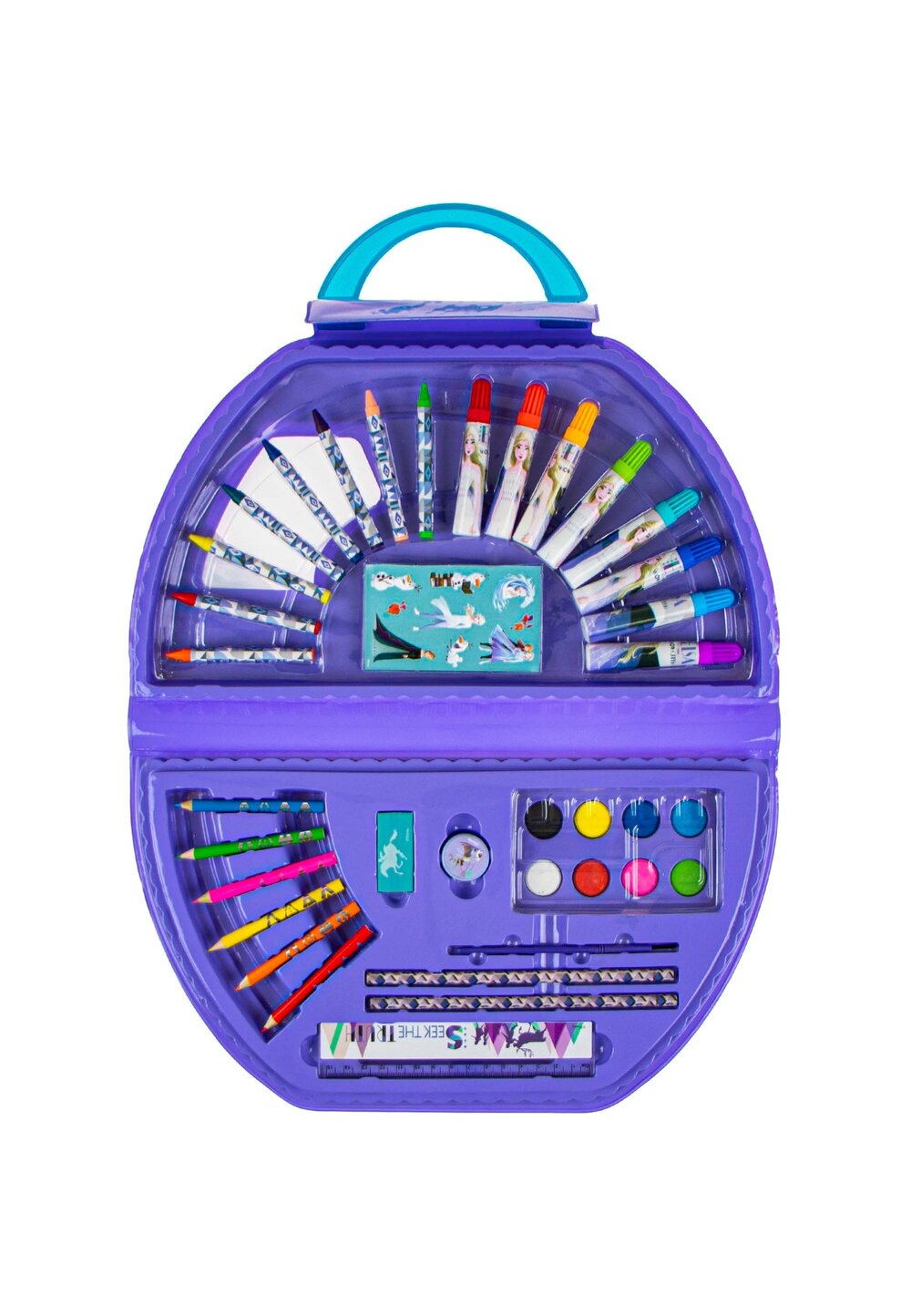 Set accesorii scoala, 37 piese, Frozen, mov