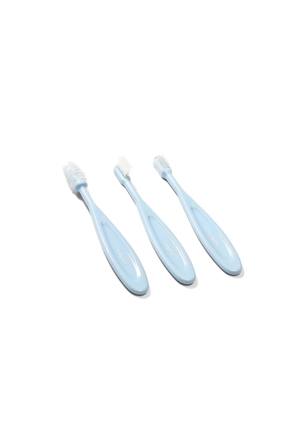 Set antrenament, 3 periute de dinti, Babyono, albastre