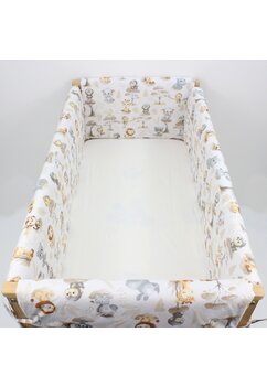 Set aparatori patut, Maxi, bumbac, Monkey, multicolor, 120x60 cm