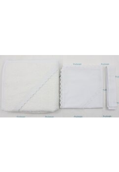Set botez, panza mir, fasa si prosop, Delia, bumbac, alb